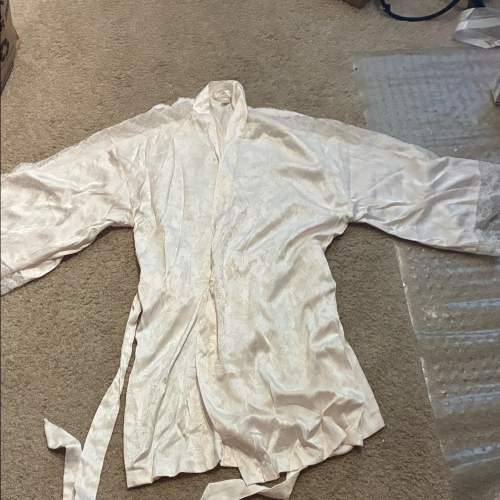 Victoria's Secret Pink Satin Robe